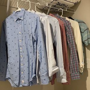 Vineyard Vines and Brooks Brothers Causal Button-Down Shirts and Polo Lot XS